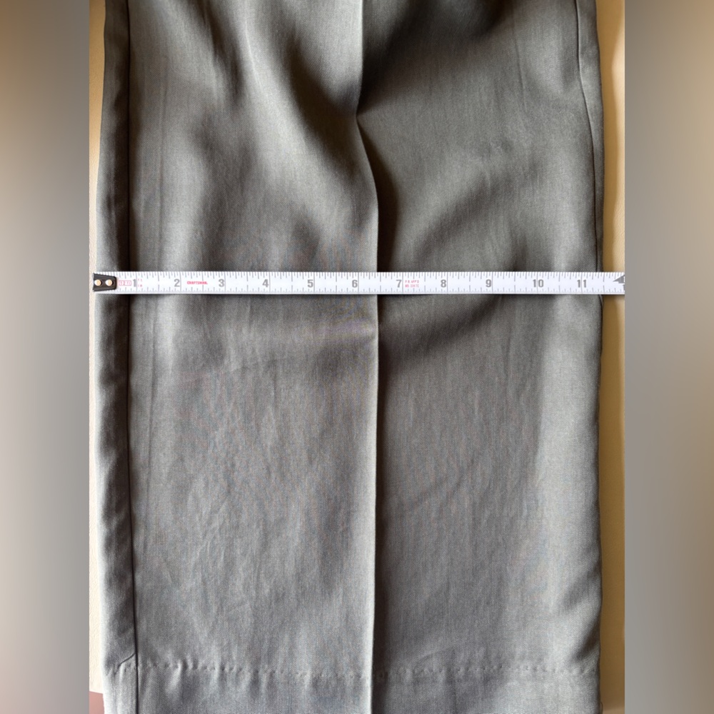 NWT BR factory Tencel Wide-Leg Pants- steel green - Picture 16 of 16
